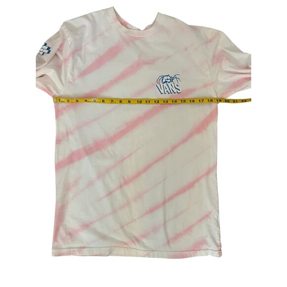 VANS MENS LONG SLEEVE CREW NECK TSHIRT PINK BLUE SND WHITE SIZE M - Picture 7 of 11